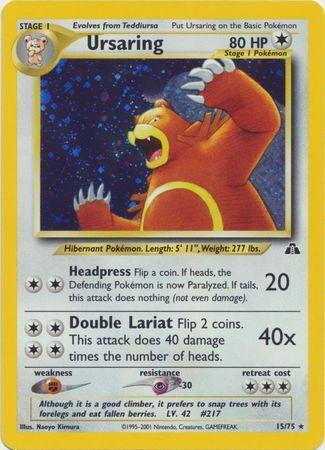 Ursaring (15/75) Unlimited Holofoil [Neo Discovery] - Holo Rare