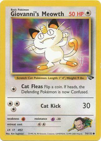 Giovanni's Meowth (074/132) Unlimited [Gym Challenge] - Common