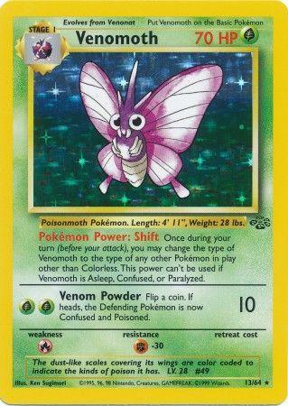 Venomoth (013/64) Unlimited Holofoil [Jungle] - Holo Rare