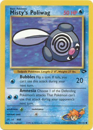 Misty's Poliwag (089/132) Unlimited [Gym Challenge] - Common