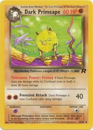 Dark Primeape (043/82) Unlimited [Team Rocket] - Uncommon
