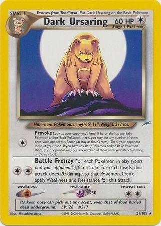 Dark Ursaring (21/105) Unlimited [Neo Destiny] - Rare