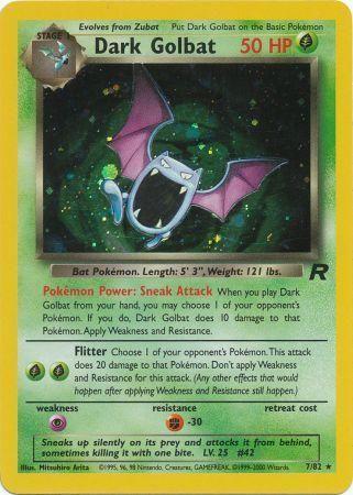 Dark Golbat (007/82) Unlimited Holofoil [Team Rocket] - Holo Rare