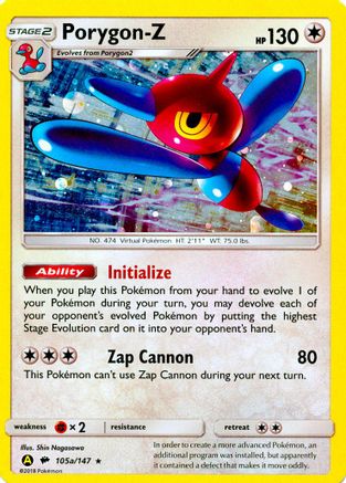 Porygon-Z (105a/147) Holofoil [Alternate Art Promos] - Promo