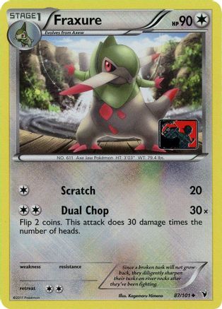 Fraxure (League Promo) (087/101) Reverse Holofoil [League & Championship Cards] - Promo