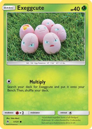 Exeggcute (001/131) Reverse Holofoil [Forbidden Light] - Common