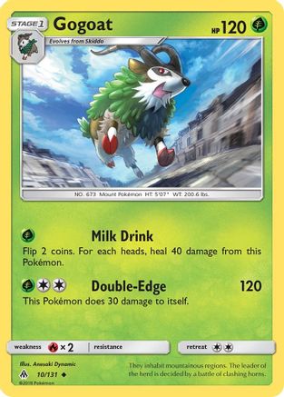 Gogoat (10/131) Reverse Holofoil [Forbidden Light] - Uncommon