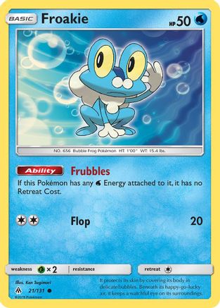 Froakie (021/131) Reverse Holofoil [Forbidden Light] - Common