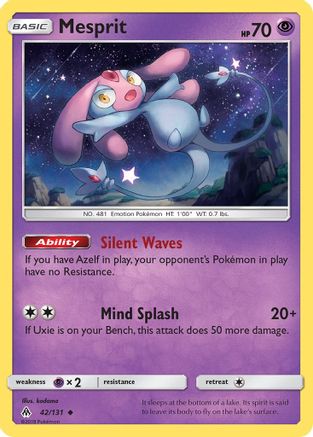Mesprit (042/131) Reverse Holofoil [Forbidden Light] - Uncommon