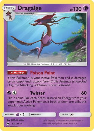 Dragalge (53/131) Reverse Holofoil [Forbidden Light] - Rare