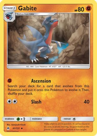 Gabite (061/131) Reverse Holofoil [Forbidden Light] - Uncommon