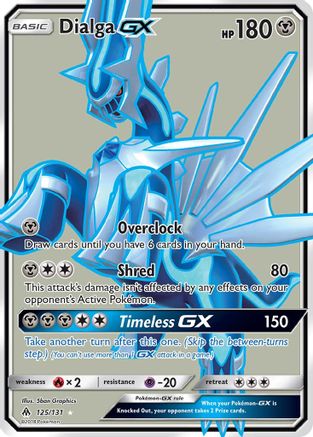 Dialga GX (Full Art) (125/131) Holofoil [Forbidden Light] - Ultra Rare