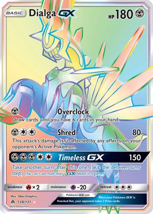 Dialga GX (Secret) (138/131) Holofoil [Forbidden Light] - Secret Rare