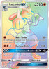 Lucario GX (Secret)  - Holofoil SM  Forbidden Light - Secret Rare