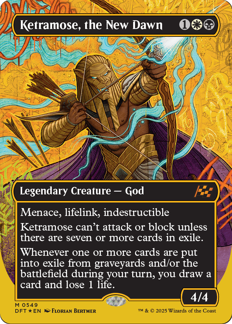 Ketramose, the New Dawn (Borderless) (First-Place Foil) (DFT-549) - Aetherdrift Foil