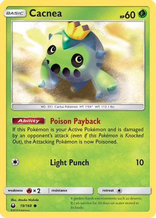 Cacnea (19/168) Reverse Holofoil [Celestial Storm] - Common