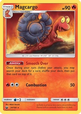 Magcargo (024/168) Reverse Holofoil [Celestial Storm] - Rare