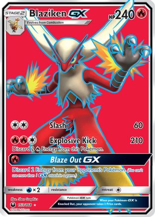 Blaziken GX (Full Art) (153/168) Holofoil [Celestial Storm] - Ultra Rare