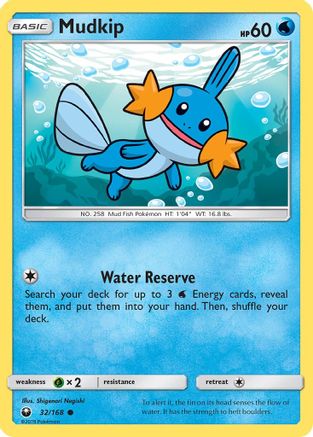 Mudkip (032/168) Reverse Holofoil [Celestial Storm] - Common
