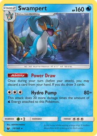 Swampert (035/168) Reverse Holofoil [Celestial Storm] - Rare