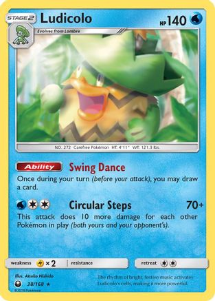 Ludicolo (38/168) Holofoil [Celestial Storm] - Holo Rare