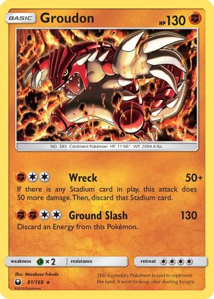 Groudon (081/168) Holofoil [Celestial Storm] - Holo Rare