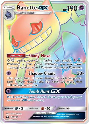 Banette GX (Secret) (174/168) Holofoil [Celestial Storm] - Secret Rare