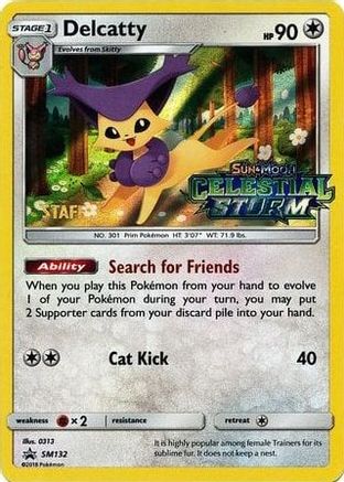 Delcatty - SM132 (Prerelease) [Staff] (SM132) Holofoil [SM Promos] - Promo