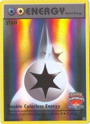 Double Colorless Energy (North America Championships) [Staff] (90/108) Reverse Holofoil [League & Championship Cards] - Promo