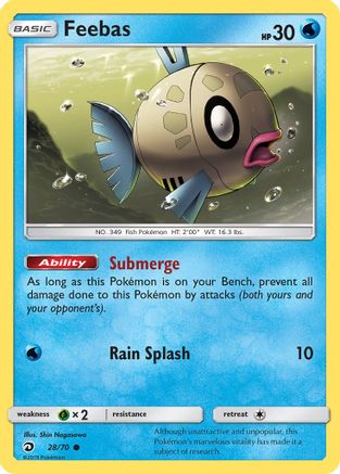 Feebas (028/70) Reverse Holofoil [Dragon Majesty] - Common