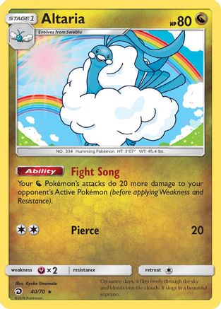 Altaria (040/70) Reverse Holofoil [Dragon Majesty] - Holo Rare
