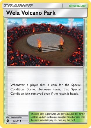 Wela Volcano Park (63/70) Reverse Holofoil [Dragon Majesty] - Uncommon