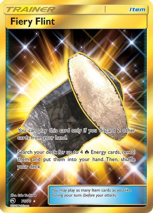 Fiery Flint (Secret) (76/70) Holofoil [Dragon Majesty] - Secret Rare