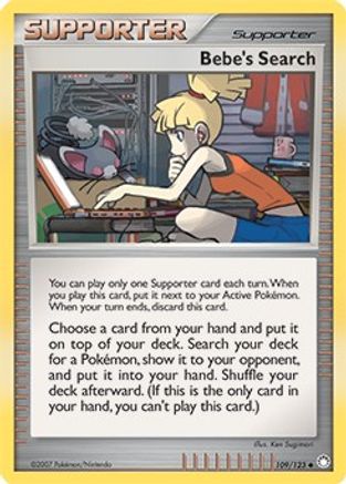 Bebe's Search (Cosmos Holofoil) (109/123) Holofoil [Miscellaneous Cards & Products] - Promo