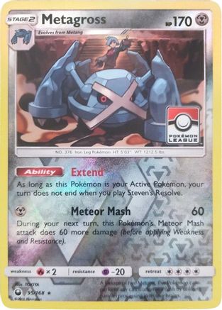 Metagross (Pokemon League) (095/168) Reverse Holofoil [League & Championship Cards] - Promo