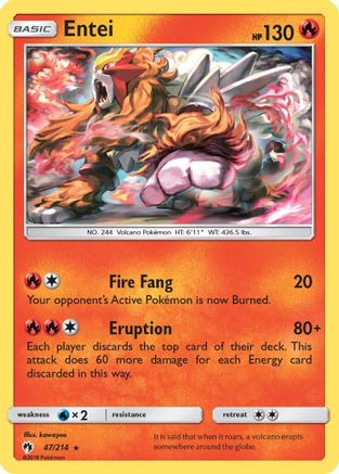 Entei (47/214) [Lost Thunder] - Rare