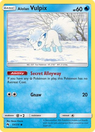 Alolan Vulpix (053/214) [Lost Thunder] - Common