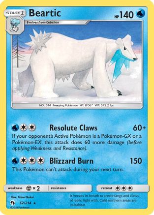 Beartic (62/214) [Lost Thunder] - Rare