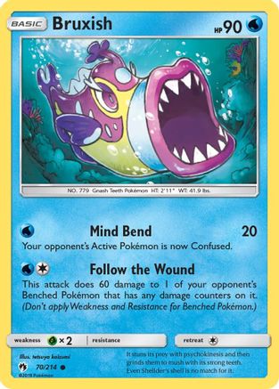 Bruxish (070/214) Reverse Holofoil [Lost Thunder] - Common