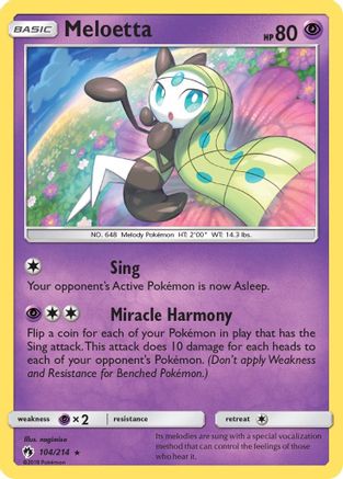 Meloetta (104/214) [Lost Thunder] - Rare