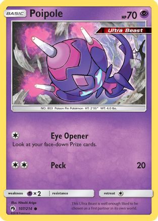 Poipole (107/214) Reverse Holofoil [Lost Thunder] - Common