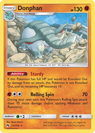 Donphan (112/214) [Lost Thunder] - Rare