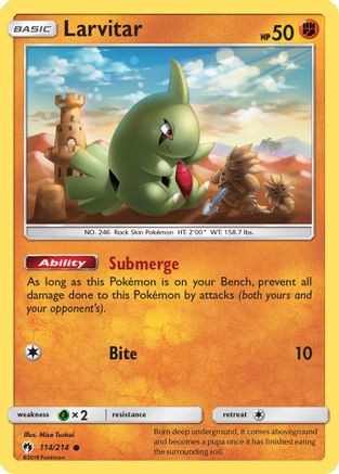 Larvitar (114/214) [Lost Thunder] - Common