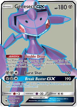 Genesect GX (Full Art) (204/214) Holofoil [Lost Thunder] - Ultra Rare