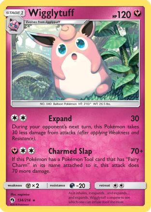 Wigglytuff (134/214) Reverse Holofoil [Lost Thunder] - Rare