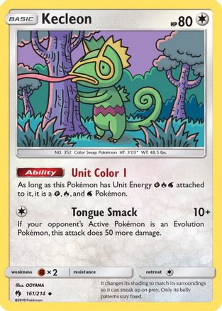 Kecleon (161/214) Reverse Holofoil [Lost Thunder] - Uncommon