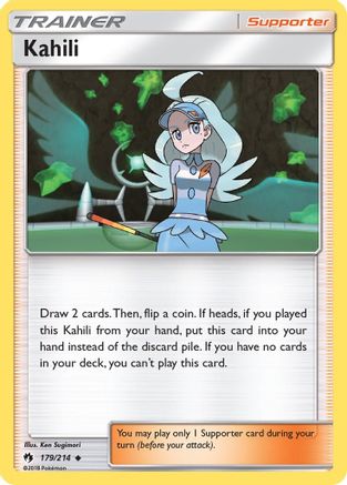 Kahili (179/214) Reverse Holofoil [Lost Thunder] - Uncommon