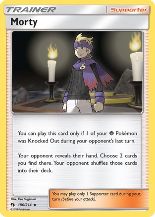 Morty (186/214) [Lost Thunder] - Uncommon