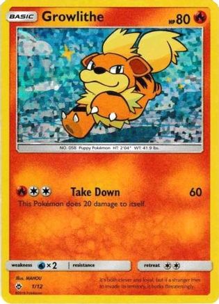 Growlithe (1/12) Holofoil [McDonalds Promos 2018] - Promo