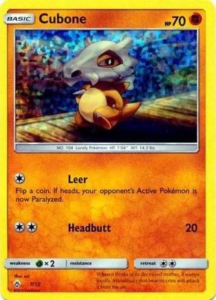 Cubone (7/012) Holofoil [McDonalds Promos 2018] - Promo